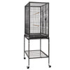 Medium Large Bird Cage Iron Birdcage Playtop Perch Stand Bottom Tray + 4 Roller