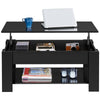 Lift Top Coffee Table, Lifting Tabletop Center Table with Hidden Storage, Black