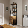 3 Tier Bookcase W/ 3 Drawer Cupboard Cabinet Storage Shelving Display Wood Shelf