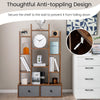 Costway 12 Tier Bookshelf Open Storage Wood Bookcase Organizer Display Shelf