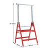 2 x Telescopic Builders Trestle Work Bench Carpenter Folding Saw Horse Tools Red