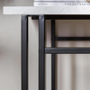 Console Table Narrow Hallway Faux Marble Entryway Desk Storage Living Room