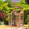 Wooden Cold Frame Greenhouse Large Garden Storage Growhouse Planting Heavy Duty