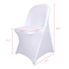 10x White Black Folding Chair Covers Spandex Wedding Chair Slipcovers Protector