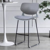 2pcs Modern Grey Bar Stool Kitchen Counter High Chair Seat Height 70cm