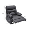 Luxury PU Leather Recliner Chair Sofa Lounge Chair Wingback Home Cinema Living