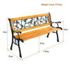 Outdoor Garden Bench Furniture Weather-Proof Park Loveseat Chair Metal Structure