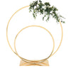 Round Balloon Arch Frame Double Ring Stand Circle Flower Backdrop Centrepieces
