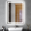 Bathroom Mirror Illuminated With LED Lights Demister Mirror Wall Mounted Touch