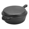 Cast Iron Casserole Dish Pot Pan Cooked Camping Stew Dutch Oven Stockpot Skillet