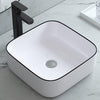 Bathroom Cloakroom Vanity Ceramic Wash Basin Sink Countertop / Wall Mount Modern