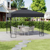 Garden Gazebo Party Marquee Roof Pergola Furniture Wedding Tent W/ Ground Stake