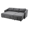 3 Seater Corner Sofa Bed Sleeper Sofabed Couch With Reversible Storage Chaise UK