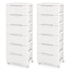 Movable Storage Organizer Unit Storage Cart Storage Cart Container 7 Drawers