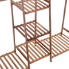 Bamboo Clothes Rail Rack Open Wardrobe Garment Organizer Stand Storage Shelves