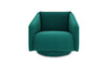 DFS Lovise Teal Velvet Swivel Accent Chair RRP £899