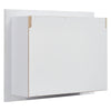 Wall Mounted Wooden Display Cabinet Glass Shelves Storage Organizer Showcase