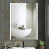 Bathroom Mirror with 3-Colors LED Lights Touch Control Wall Mounted Anti-frog