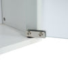Double Glass Doors Wall Cabinet Storage Cupboard Hanging Organizer Shelves Shelf