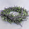 Artificial Lavender Wreath Flower Garland Front Door Wall Hanging Decoration New