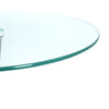 Sofa Side Table With Tempered Glass Top Living Room Furniture Coffee Tea Tables