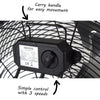Floor Fan 18" High Velocity 3 Speed Freestanding Adjustable for Office Gym Black