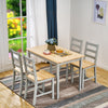 Panana Solid Pine Dining Table 2/4Chairs Bistro Set Kitchen Home Furniture