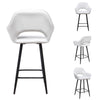 2PCS Barstools Padded Upholstered Dining Chair Breakfast Bar Seating for Cafe