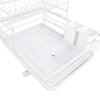 Kitchen Dish Rack Drainer Plate Bowl Draining Holder Drip Tray Sink Drying Stand