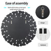 Round Wall Mirror Bevelled Decorative 3D Mirrored Glass Sunburst Vanity Mirror