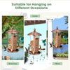 2-in-1 Outdoor Hanging Bird Feeder Weatherproof Wild Bird Feeder Garden Decor