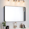 Large Metal Framed Wall Mounted Mirror Bathroom Bedroom Vanity Make Up Art Glass