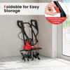 1200W Corded Electric Tiller Cultivator w/ 36 cm Tilling Width-Red