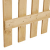 Fence Gate with Rounded Picket 3ft Natural Wooden Garden Gate Door Outdoor Yard