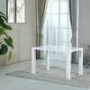 Rectangular Kitchen Dining Table Wooden Table 4-6 Seats Family Party Table White