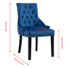 1/2/4/6 Dining Chairs Armchair High Back Linen/Velvet Upholstered Wood Legs Home