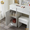 NEW Dressing Table Makeup Desk With Mirror 10 LED Lights And Stool Vanity Table