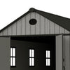 Gabled Plastic tools Shed 8x16FT Outdoor Garden Storage with Foundation Lock UK