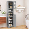 67” Tall Bathroom Cabinet Freestanding Storage Cabinet-Grey