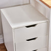 3/5 Drawer Mobile Filing Cabinets Printer Stand Pedestal Lockable Office Cabinet