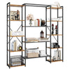 Industrial Book Shelf Bookcase Shelving Unit Display Storage Rack Living Room
