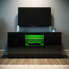 TV Stand Entertainment Cupboard with RGB LED High Gloss Door Unit Cabinet 1350mm