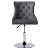 Grey Bar Stools Kitchen Breakfast Chairs with Swivel Gas Lift Adjustable Height