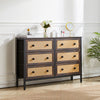 6 Drawer Fabric Dresser Living Room Bedroom Chest Of Drawers Storage Cupboard