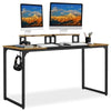 Large Computer Desk with Movable Monitor Stand for Gaming/Writing/Home Office