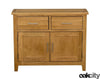 Nebraska Oak Sideboard / Small Solid Wood 2 Door Storage Cabinet & Cupboard