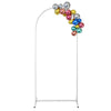 Large Arched Door Wedding Arch Background Flowers Balloons Stand Metal Frame