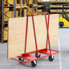 Mobile Steel Drywall Cart Anti-falling Edge Plasterboard Trolley Plywood Carrier