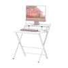 Foldable Computer Desk Folding PC Table Small Home Office Study Desk Bedroom