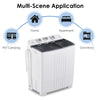 Twin Tub Washing Machine Portable Laundry Machine w/ 4.5 kg Washer &1.5 kg Dryer